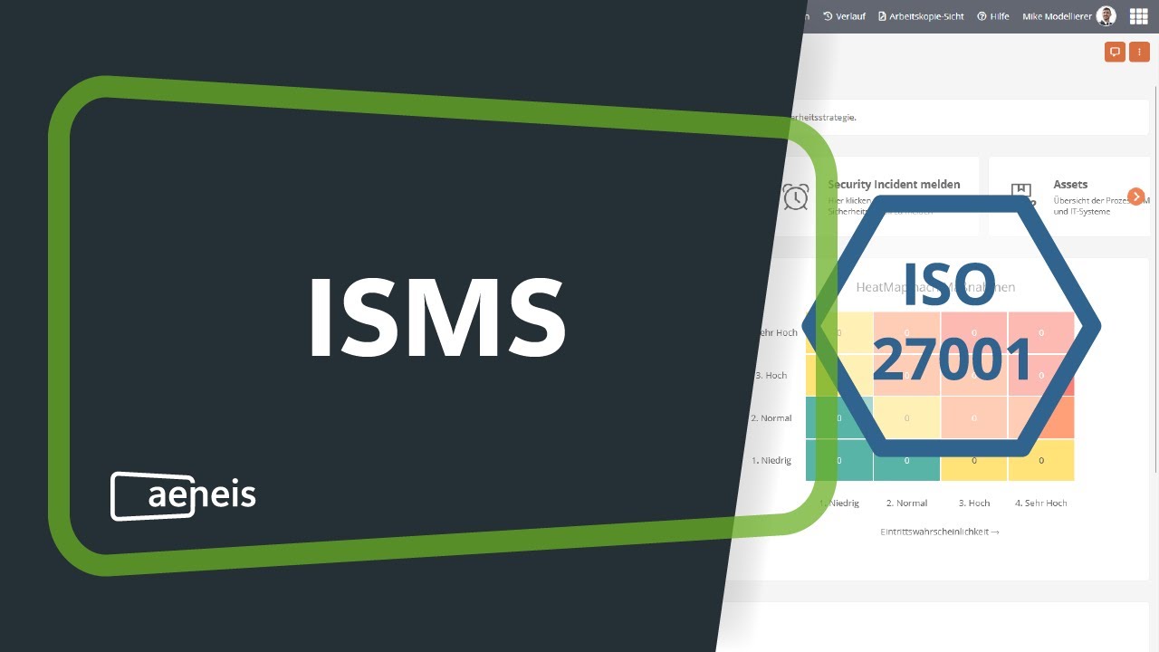 ISMS nach ISO 27001 in der BPM- & GRC-Software Aeneis