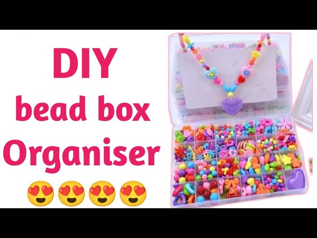 How To Make Bead box Organiser, Ghar Par Old Shirt Box Se Bead Box  Organiser Kaise Banaye