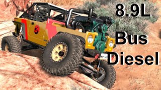 Bus Engine In A Rock Crawler! BeamNG. Drive