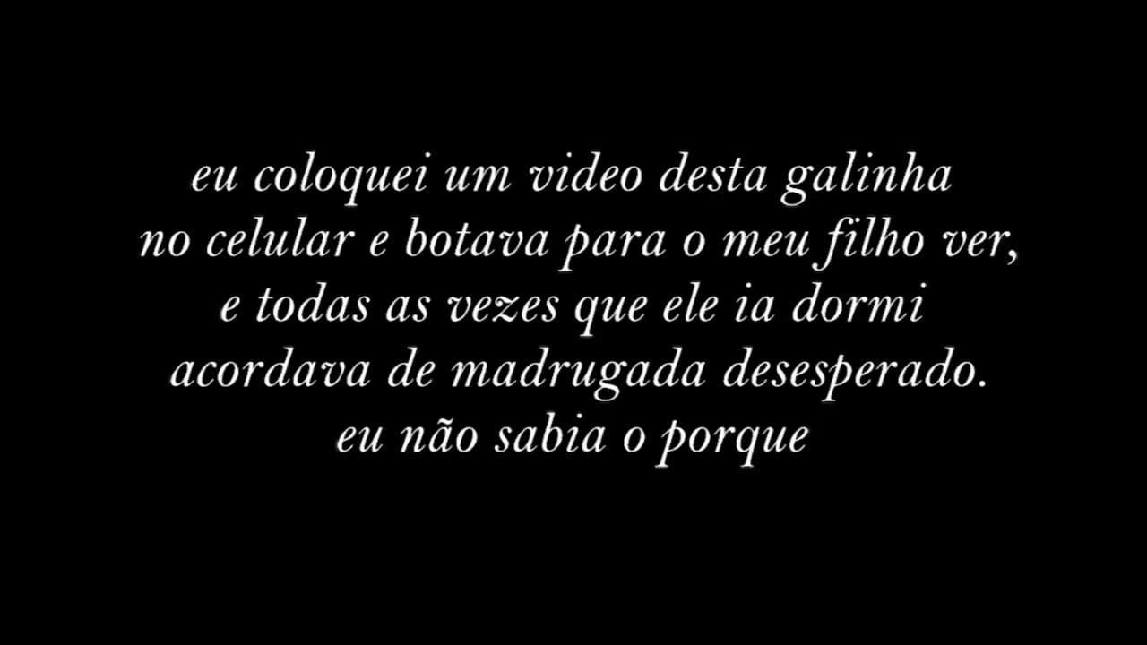 MENSAGEM SUBLILIMINAR DA GALINHA PINTADINHA