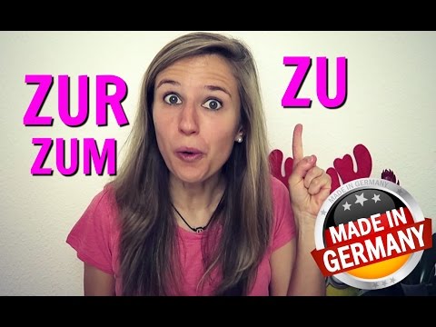 THE DATIVE part 5: The German prepositions ZU, ZUR, ZUM ( Dative! )