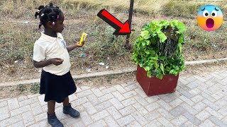 Brave Little Princess! Epic Bushman Prank 2024.