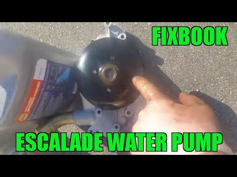 Water Pump Remove Replace “How to” 02-06 Cadillac Escalade