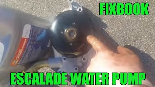 Water Pump Remove Replace "How to" 02-06 Cadillac Escalade Cadillac Escalade 6 0l Water Pump Replacement