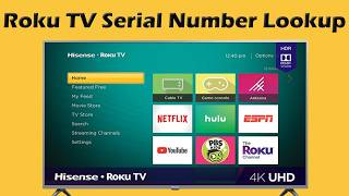 Where is the Serial Number on Roku TV Model Number Lookup