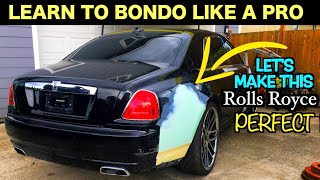 Learn To Bondo Like a Pro on a RollsRoyce Ghost Let Me Show you How its Done