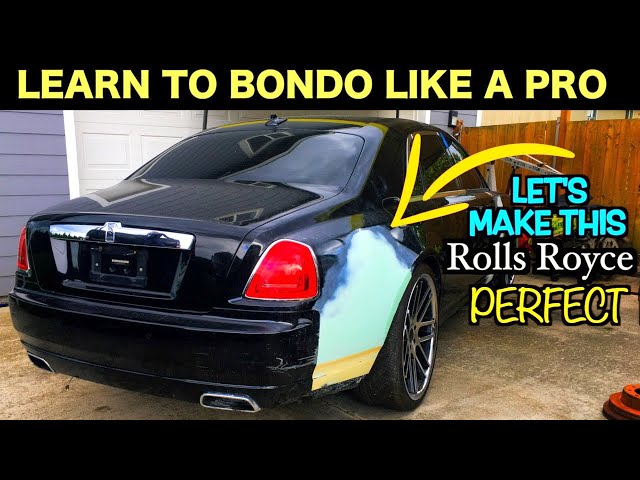 Learn To Bondo Like a Pro on a Rolls-Royce Ghost Let Me Show you How its Done class=