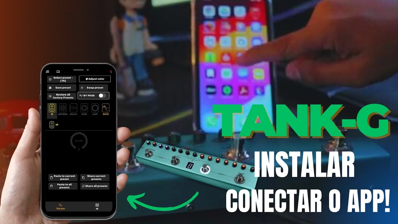 PEDAL TANK-G Mvave - CONECTANDO AO APLICATICO no IPHONE! (Firmware 26
