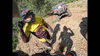 2 SE COMPLICA LA BAJADA CUESTA CAE polaris atv quad utv SPORTSMAN CAN-AM OUTLAW 500 GoprO12 By Porro