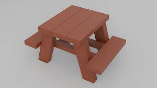 Tutorial Meja Picnic 3D Blender 🍃 | Modeling, Lighting &amp; Material (Bahasa Melayu) I MALAYSIA