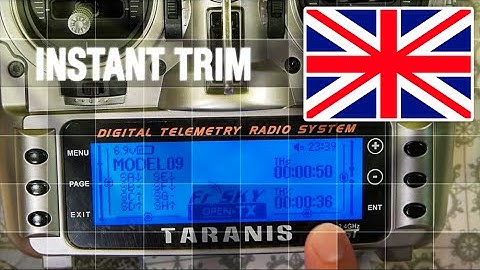 FrSky Taranis / OpenTx Crumbs - Instant trim