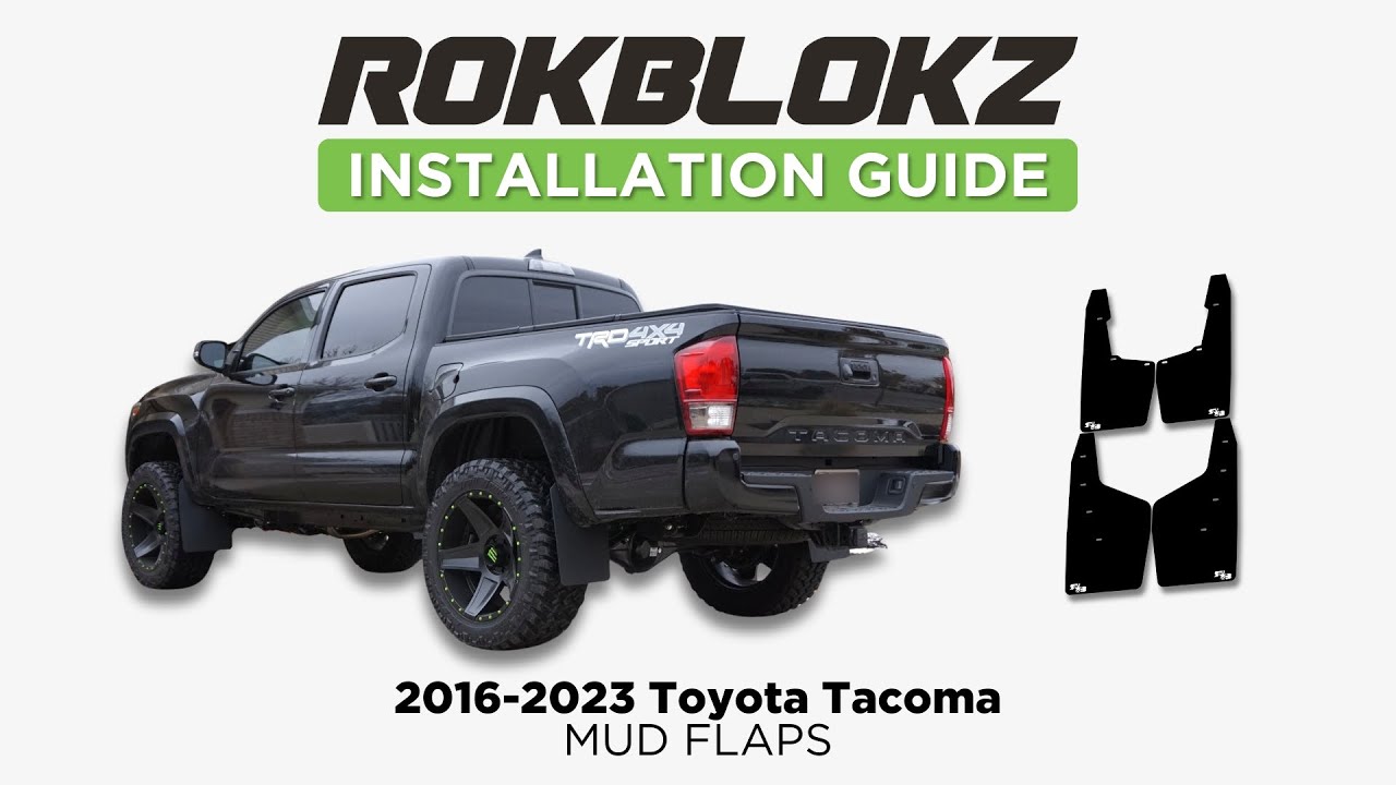 Toyota Tacoma (3rd Gen) 2016+ Mud Flaps - FRONT ONLY — RokBlokz