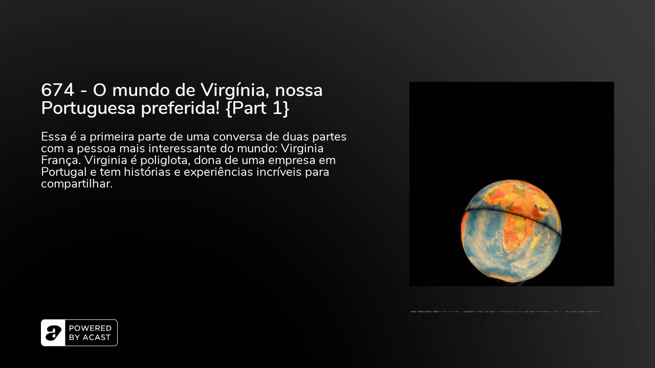 674 - O mundo de Virgínia, nossa Portuguesa preferida! {Part 1}