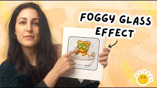 Foggy Glass Effect with Alcohol Markers