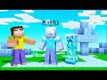 MINECRAFT But Everything You Touch BECOMES ICE!