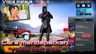 CARA MENDAPATKAN VOICE (suara)MALAYSIA DI PUBG MOBILE voice kak ros upin & ipin