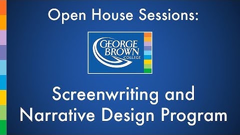 Screenwriting and Narrative Design Program | George Brown College Open House