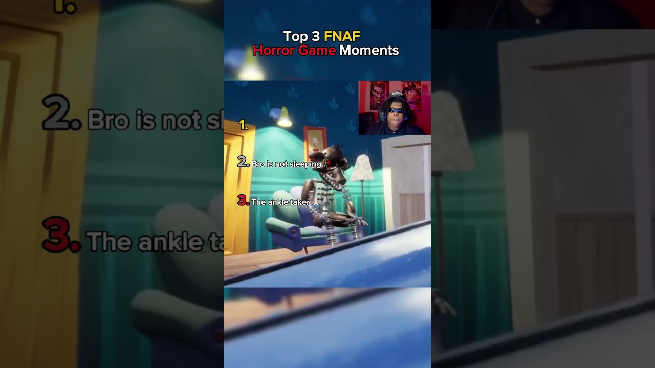 Top 3 Funniest FNAF Game Moments 😂 (second clip, bro thought he’s sleeping 🙏🏻😭)