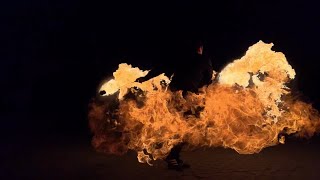 Easy Mccoy - Energy Aerial Silk Fireshow