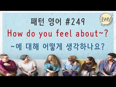 패턴영어 249편 How do you feel about~?