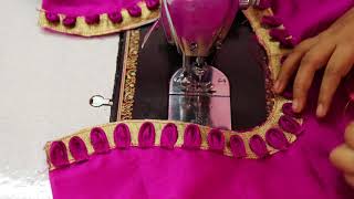 Patch WORK Blouse Design Cutting and Stitching 2018