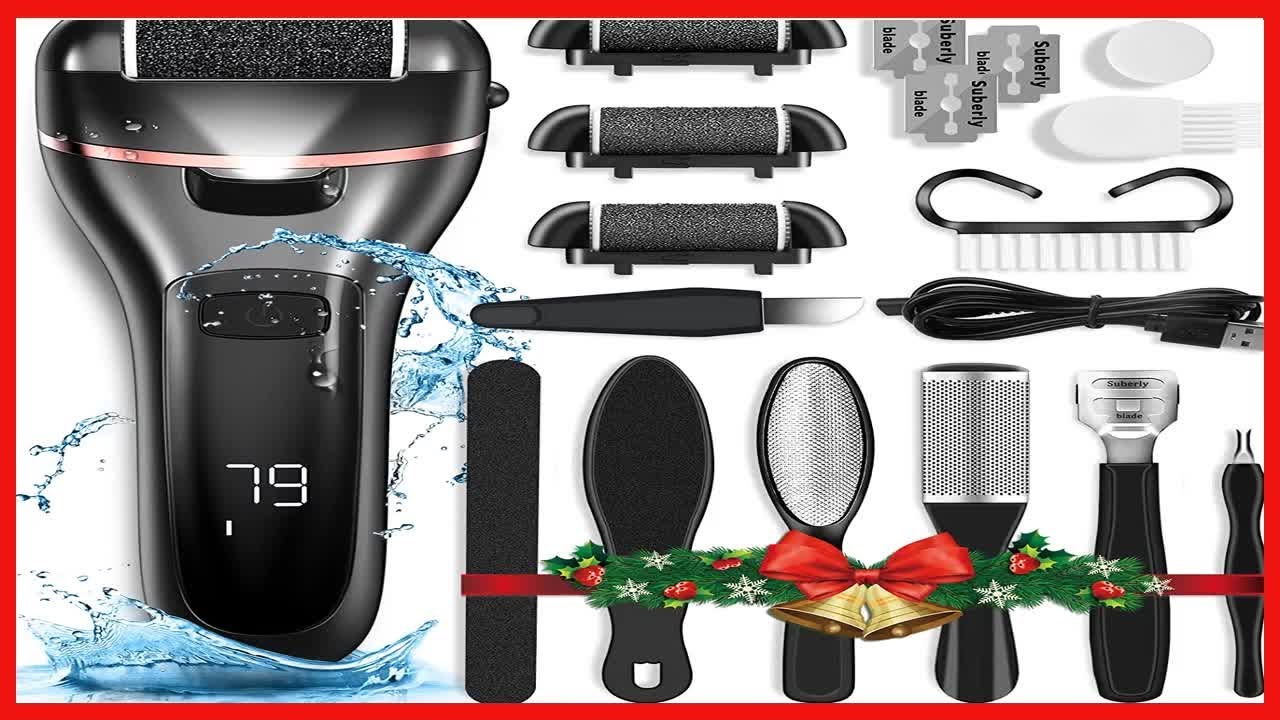 KGOPTY Electric Feet Callus Remover, Professional 18 in 1 Foot File Pedicure Kit Tools, Rechargeable