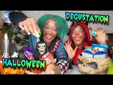 HALLOWEEN TASTING WITH MAKEUP!