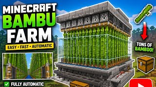 Minecraft Bamboo Farm - 8500+ Per Hour -Easy Build 1.20
