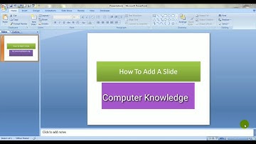 Add Slides in MS PowerPoint 2007 in Hindi