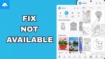 How To Fix And Solve Not Available On Penup-Drawing-Sharing Sms App | Final Solution