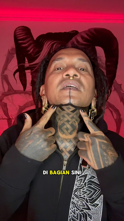 klarifikasi Dellu uyee perihal tattoo wajahnya