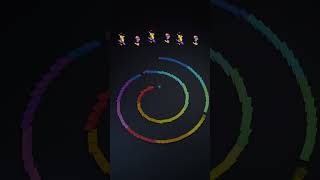 Domino chain effect simulation