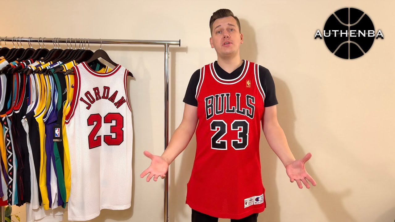 Michael Jordan in pinstriped Bulls jersey and Air Jordan XI