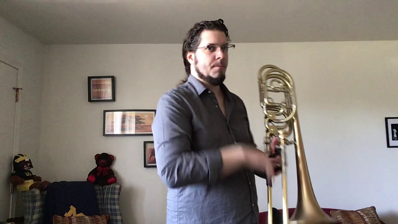 Stefan Stolarchuk, Bass Trombone Nielsen Flute Concerto solos YouTube