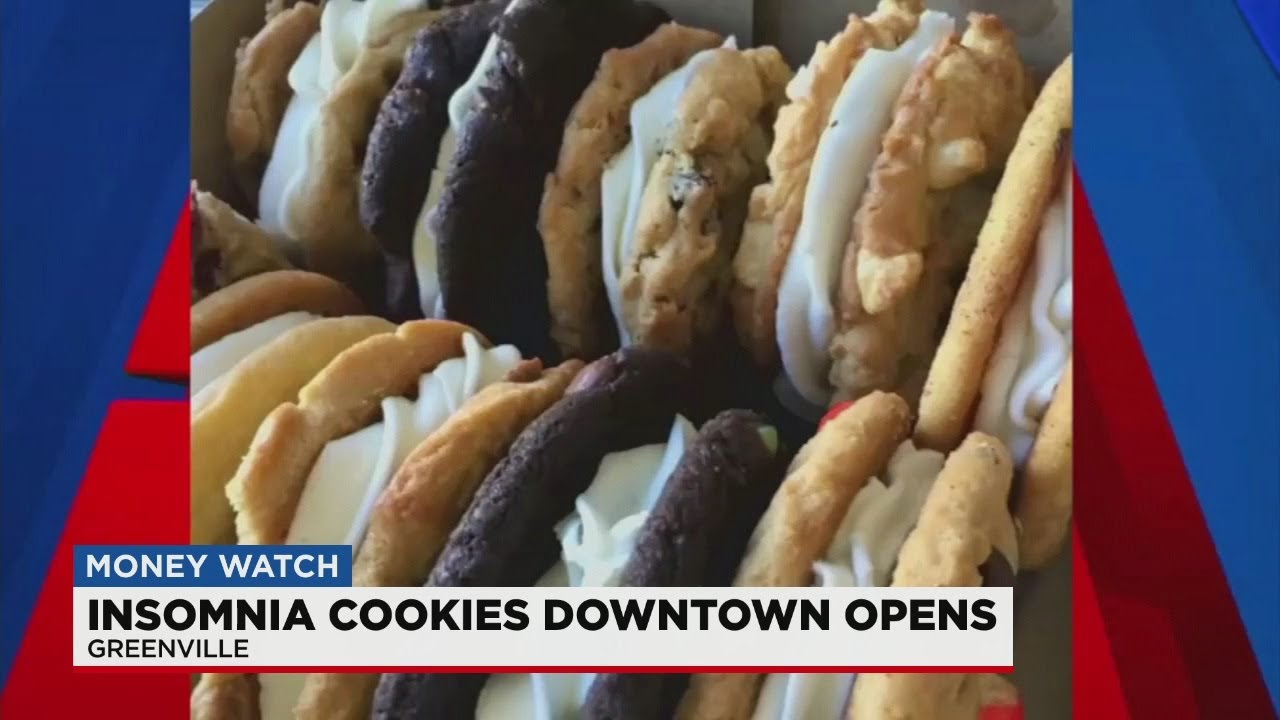Insomnia Cookies opens in downtown Greenville - YouTube