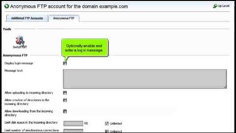 How to set up Anonymous FTP access in Plesk 10