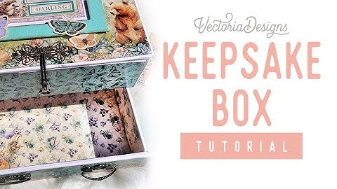 Baby Keepsake Box Tutorial | Colorful Creatures Crafting Printables Kit