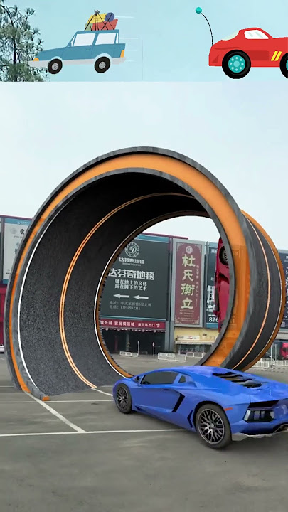 Seru banget lihat tiga mobil balap sedang beraksi ,animasi 3d vfx