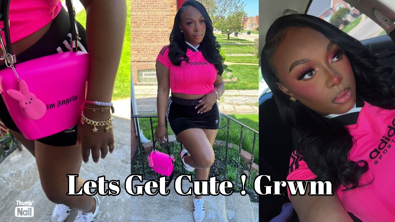 GRWM | RUSHING TO GET READY | FULL OUTFIT | MAKE UP | HAIR ..ENJOY ...