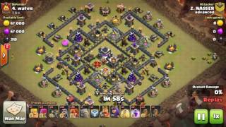 Max level valkyrie attack on town hall 9 3star attack