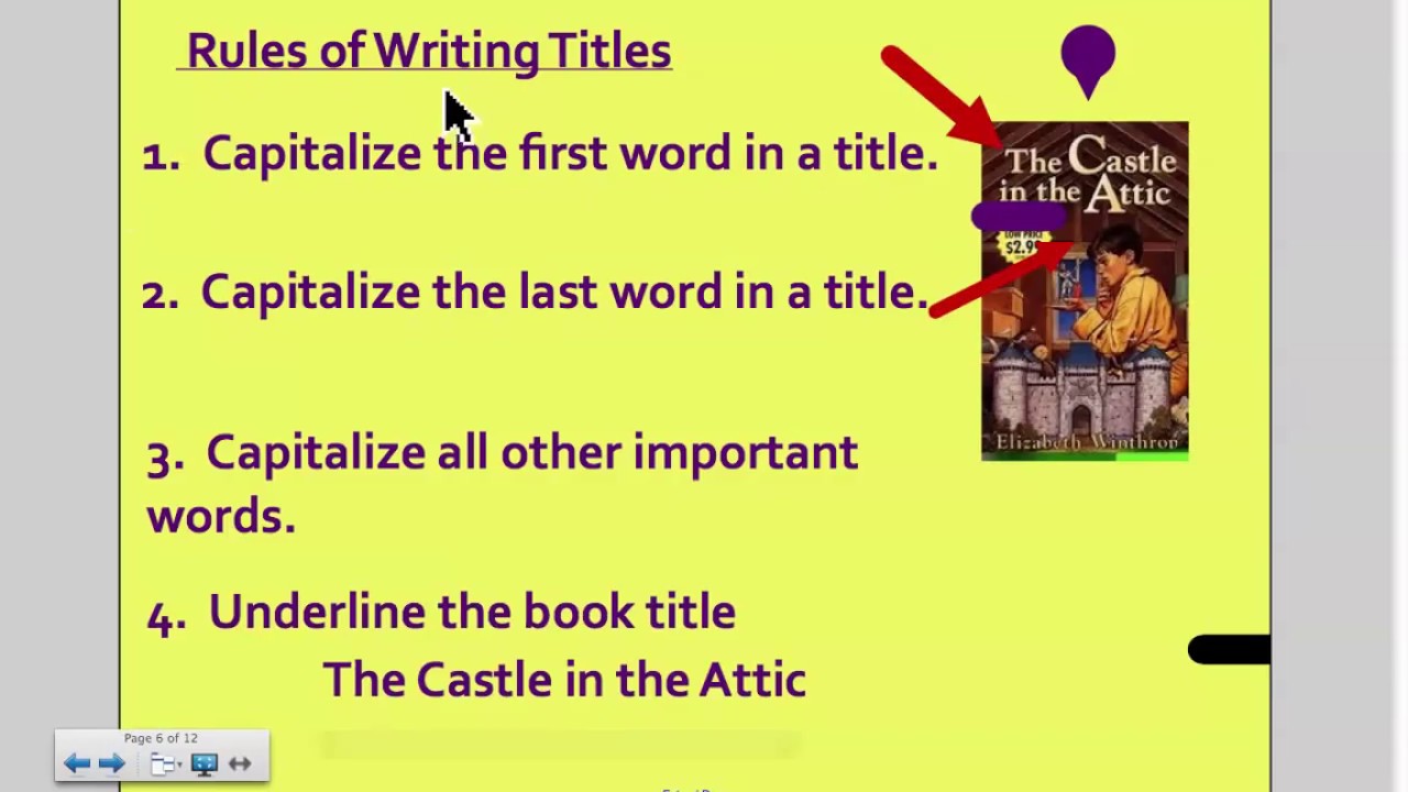 how to write novel titles in essays