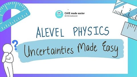 Uncertainty Explained In Under 20 minutes | ALEVEL PHYSICS 