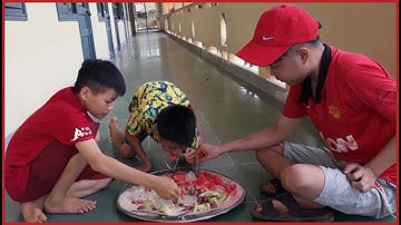 Làm Thau Hoa Quả Dầm Khổng Lồ Theo Phong Cách Bà Tân Vlog