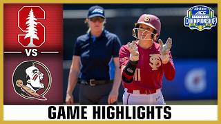 Stanford vs. Florida State Game Highlights | 2026 ACC Softball screenshot 2