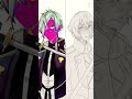 源氏兄弟 メイキング#イラストメイキング #刀剣乱舞 #髭切 #膝丸#源氏兄弟