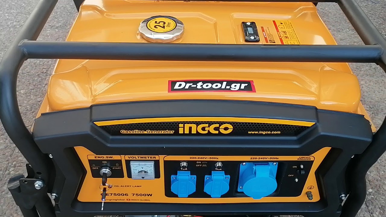 6.5kva Gasoline Generator With Recoil + Electric Start - Ge65006
