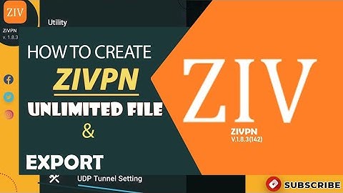 How to create ZIVPN unlimited file and export.