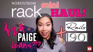 NORDSTROM RACK MINI HAUL | PAIGE JEANS | RAILS | 1901