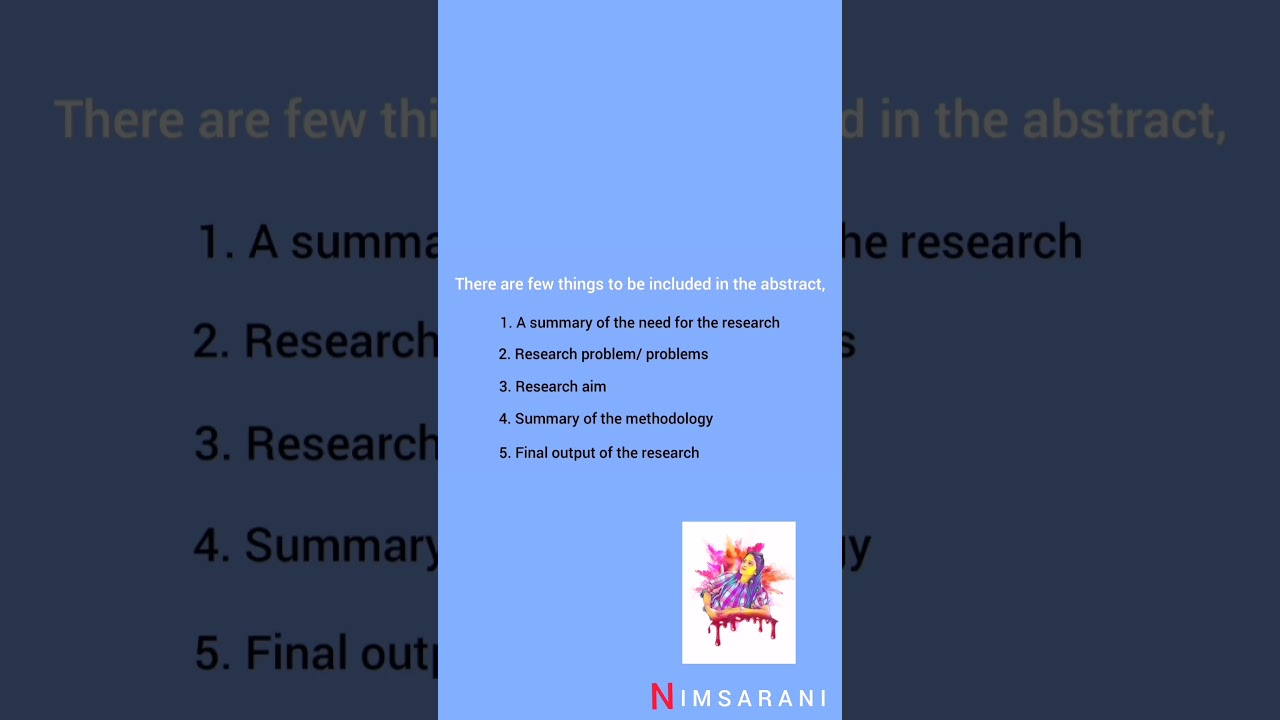 How to write an Abstract 😊😍