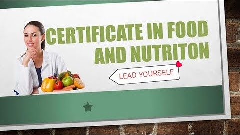 CFN (certificate in food and nutrition)